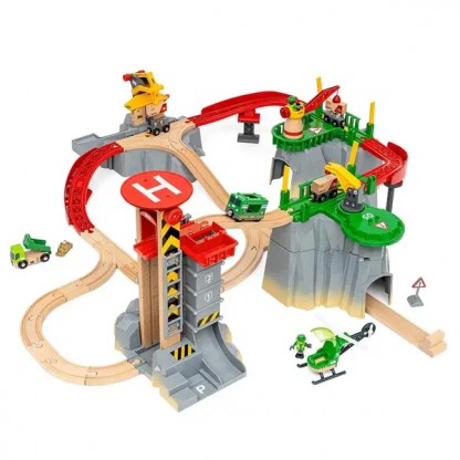 Дитяча залізниця BRIO Великий вантажний пункт на горі 36010