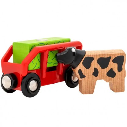 Поезд BRIO Ферма на батарейках