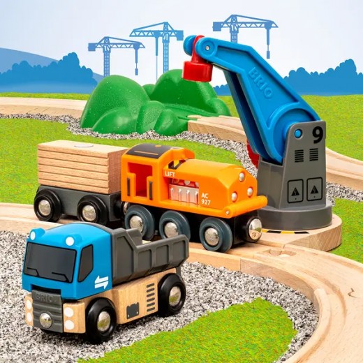 Детская железная дорога BRIO Стартовый набор с погрузочным пунктом