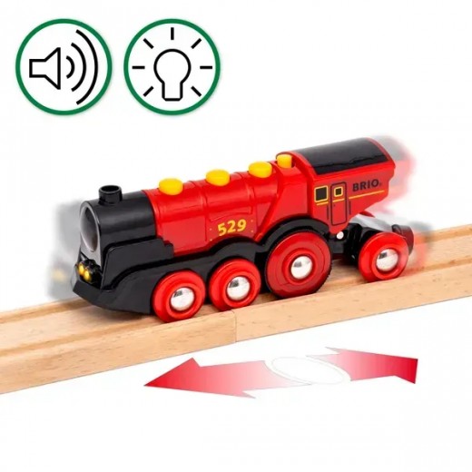 BRIO Детская железная дорога «С Могучим локомотивом» (36029) — премиум-набор