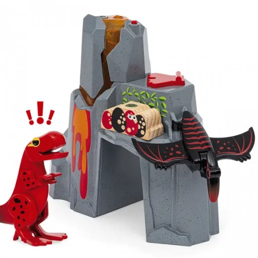 Вулкан c паром для железной дороги BRIO Динозавры