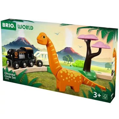 Дитяча залізниця BRIO Динозаври кругова