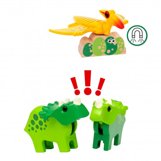 BRIO Deluxe «Мир Динозавров» (36104) — железная дорога с динозаврами и эффектами