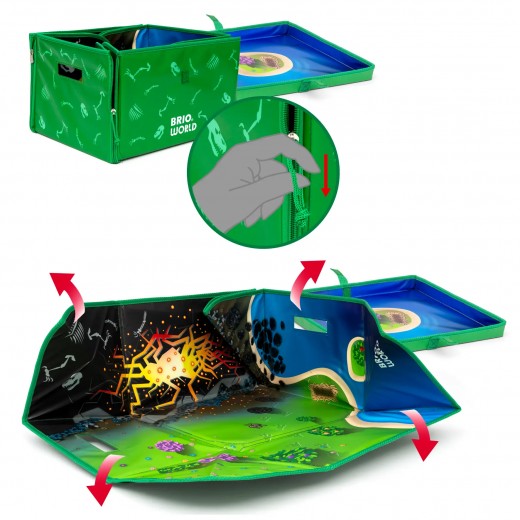 BRIO Deluxe «Мир Динозавров» (36104) — железная дорога с динозаврами и эффектами