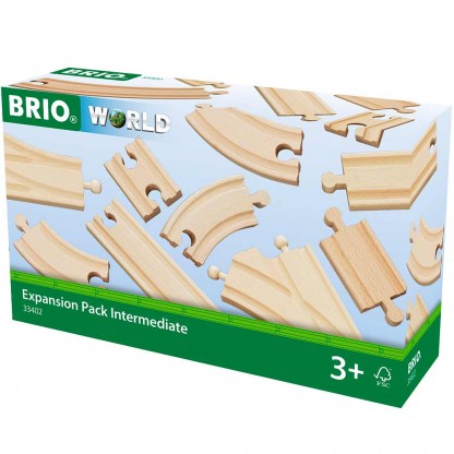 Средний набор расширений для железной дороги BRIO 16 эл.