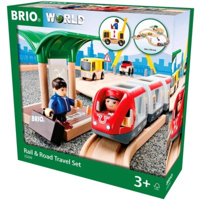 Дитяча залізниця Brio c переїздом і станцією
