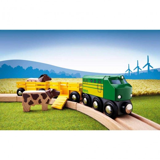 Фермерский поезд BRIO для железной дороги