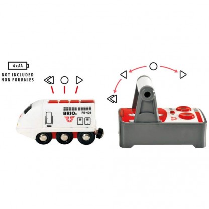 Локомотив BRIO на р/в з вагоном та пасажиром