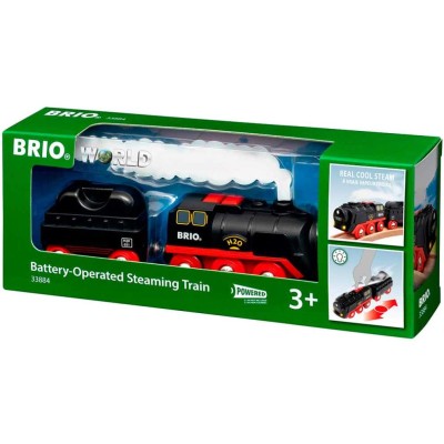 Поїзд Brio на батарейках і з парою