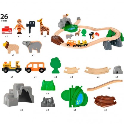 Дитяча залізниця BRIO Пригода в Сафарі
