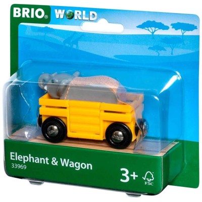 Вагон Brio зі слоном