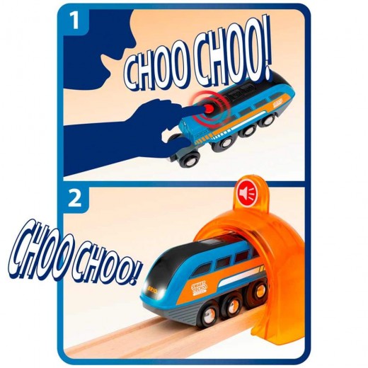 Локомотив BRIO Smart Tech со звукозаписью