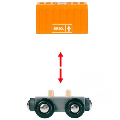 Вантажний поїзд BRIO з трьома вагонами