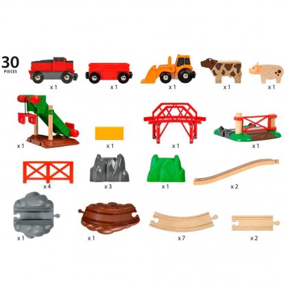 Детская железная дорога BRIO Ферма с животными