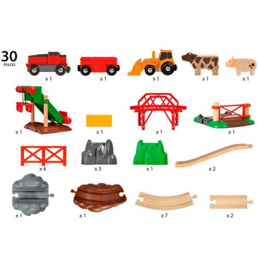 Детская железная дорога BRIO Ферма с животными