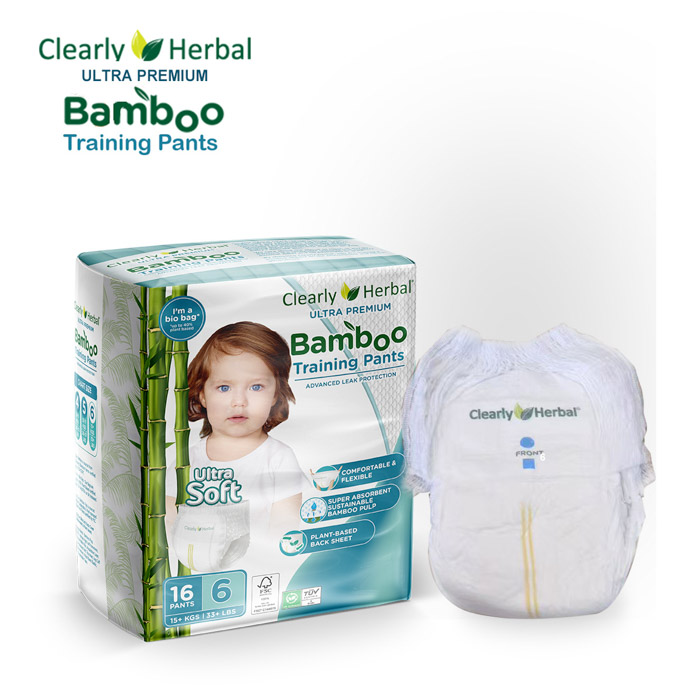 Підгузки-трусики Clealry Herbal Bamboo, розмір 6 (15+ кг), 16 шт.
