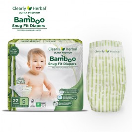 Підгузки Clealry Herbal Bamboo, розмір 5 (11-18 кг), 22 шт.