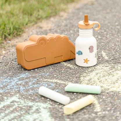 Металева пляшка для води Done by Deer Sea Friends 350 мл, пісочно-бежева