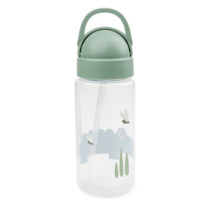 Пляшка з трубочкою Done by Deer Croco 350 мл, зелена