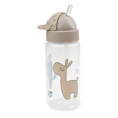 Пляшка з трубочкою Done by Deer Lalee 350 мл, пісочна