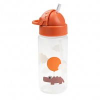 Пляшка з трубочкою Done by Deer Happy Clouds 350 мл, папая