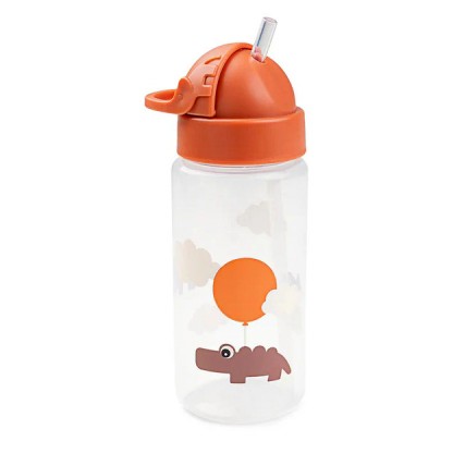 Пляшка з трубочкою Done by Deer Happy Clouds 350 мл, папая