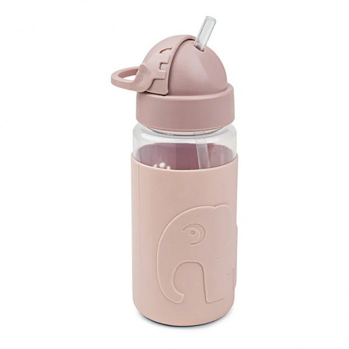 Пляшка з трубочкою Done by Deer Easy-grip Elphee 350 мл, пудрова