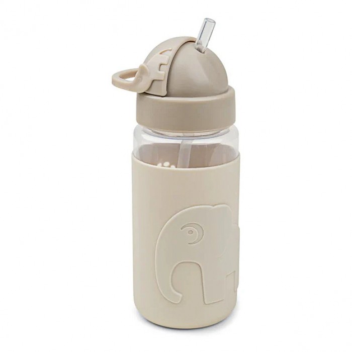 Пляшка з трубочкою Done by Deer Easy-grip Elphee 350 мл, пісочна