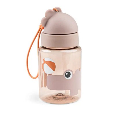 Пляшка з трубочкою Done by Deer Playground 280 мл, пудрова