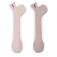 Силіконова ложка Done by Deer Lalee (2 шт.), пудрова