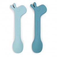 Силіконова ложка Done by Deer Lalee (2 шт.), синя