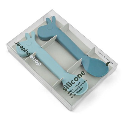 Силіконова ложка Done by Deer Lalee (2 шт.), синя