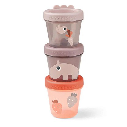 Контейнери для їжі Done by Deer Ozzo (3 шт.) 150 мл, пудрові