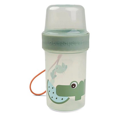 Контейнер для перекусу Done by Deer To-go Croco 2-way (L), зелений