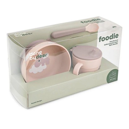 Набор детской посуды Done by Deer Foodie Happy Clouds, пудровый