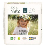 Органічні дитячі трусики-підгузки Eco by Naty, розмір 6ML (16+ кг) 18 шт.