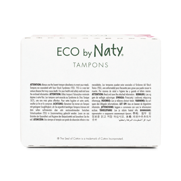 Жіночі гігієнічні тампони ECO BY NATY (на 2 каплі) 18 шт в уп.
