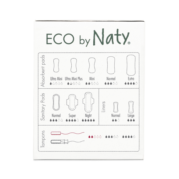 Жіночі гігієнічні тампони ECO BY NATY (на 2 каплі) 18 шт в уп.