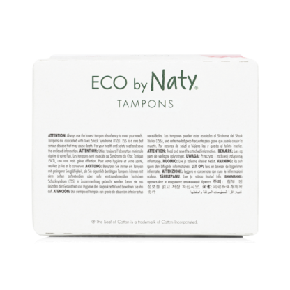 Жіночі гігієнічні тампони Eco by Naty 3 краплі, 18 шт.