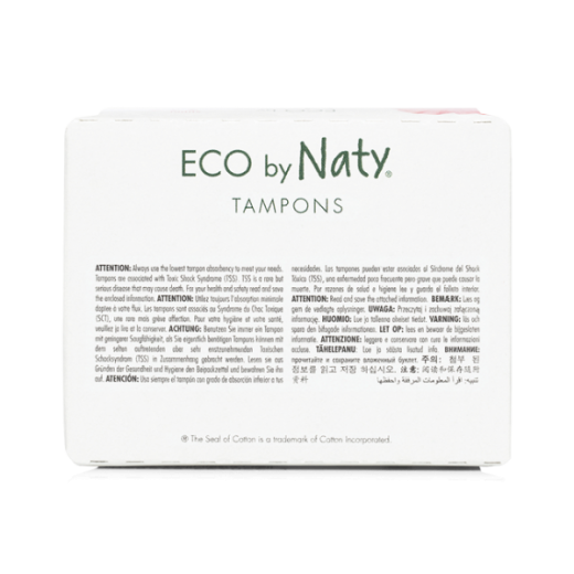 Жіночі гігієнічні тампони ECO BY NATY (на 3 каплі) 18 шт в уп.