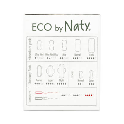 Жіночі гігієнічні тампони  ECO BY NATY (на 4 каплі)  15 шт в уп.