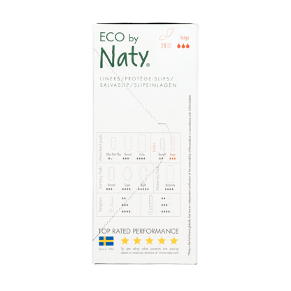 Органічні щоденні прокладки  Eco by Naty (3 каплі)  28 шт.