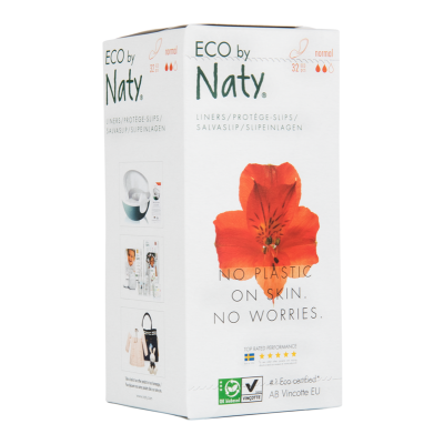 Органічні щоденні прокладки  Eco by Naty (2 каплі)  32 шт.