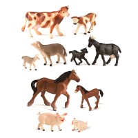 Фігурки тварин в наборі Miniland Farm Animals with Babies (10 фігурок)