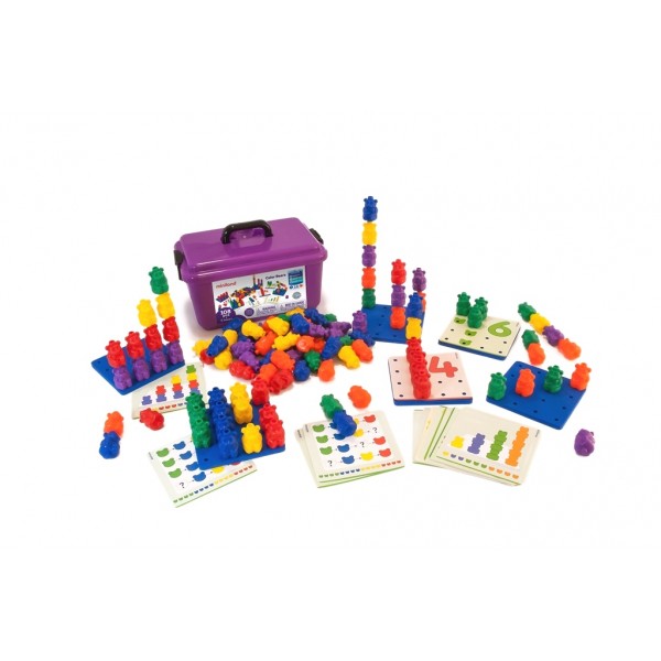 Набір навчальний Colour Bears, 108 дет., у великому пласт.контейнері