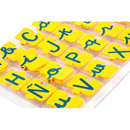 Двухсторонний пазл для изучения иностранных языков Алфавит 