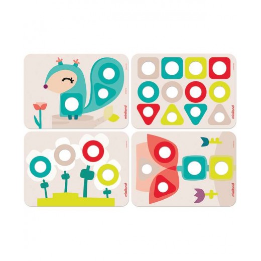 Еко-конструктор Miniland Educational Болти та гайки