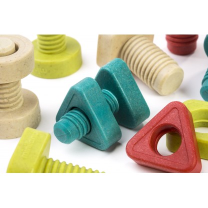 Еко-конструктор Miniland — набір болтів і гайок