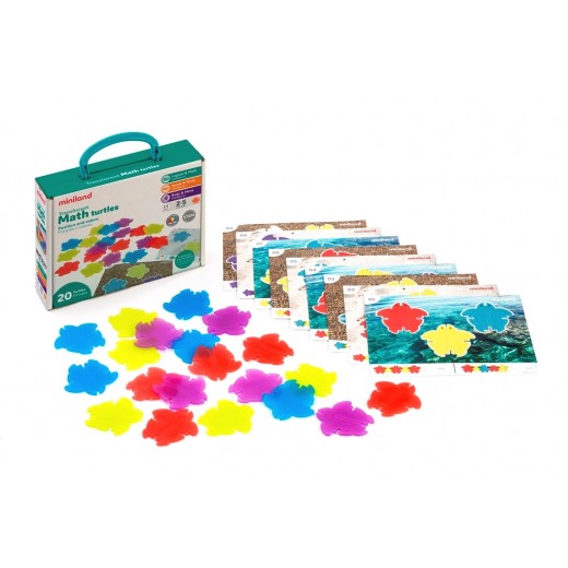 Набор для сортировки на световых столах Miniland Educational - Черепашки