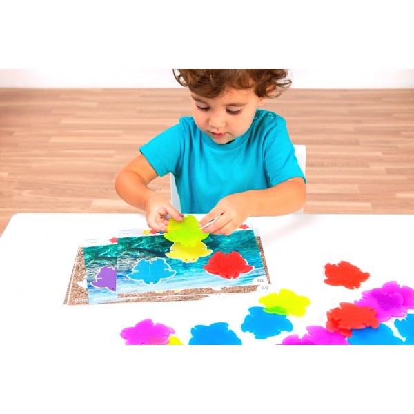 Набор для сортировки на световых столах Miniland Educational - Черепашки